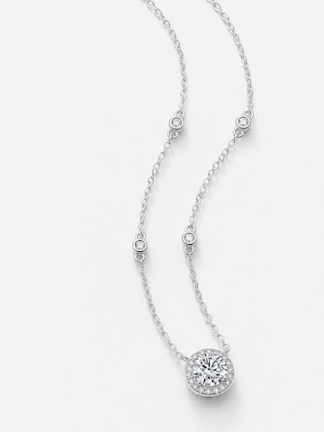 LanLiviaLančić 'Star Halo Moissanite Necklace' - srebro boja: prednji dio