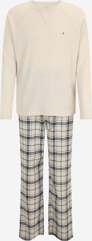 TOMMY HILFIGER Pitkä pyjama värissä beige: etupuoli