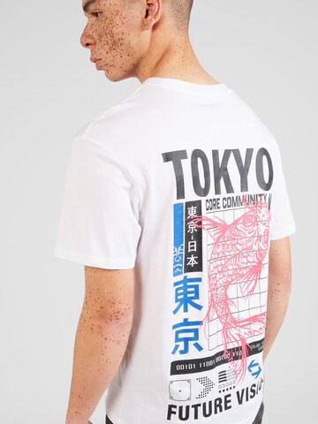 T-Shirt 'TOKYO' JACK & JONES en blanc