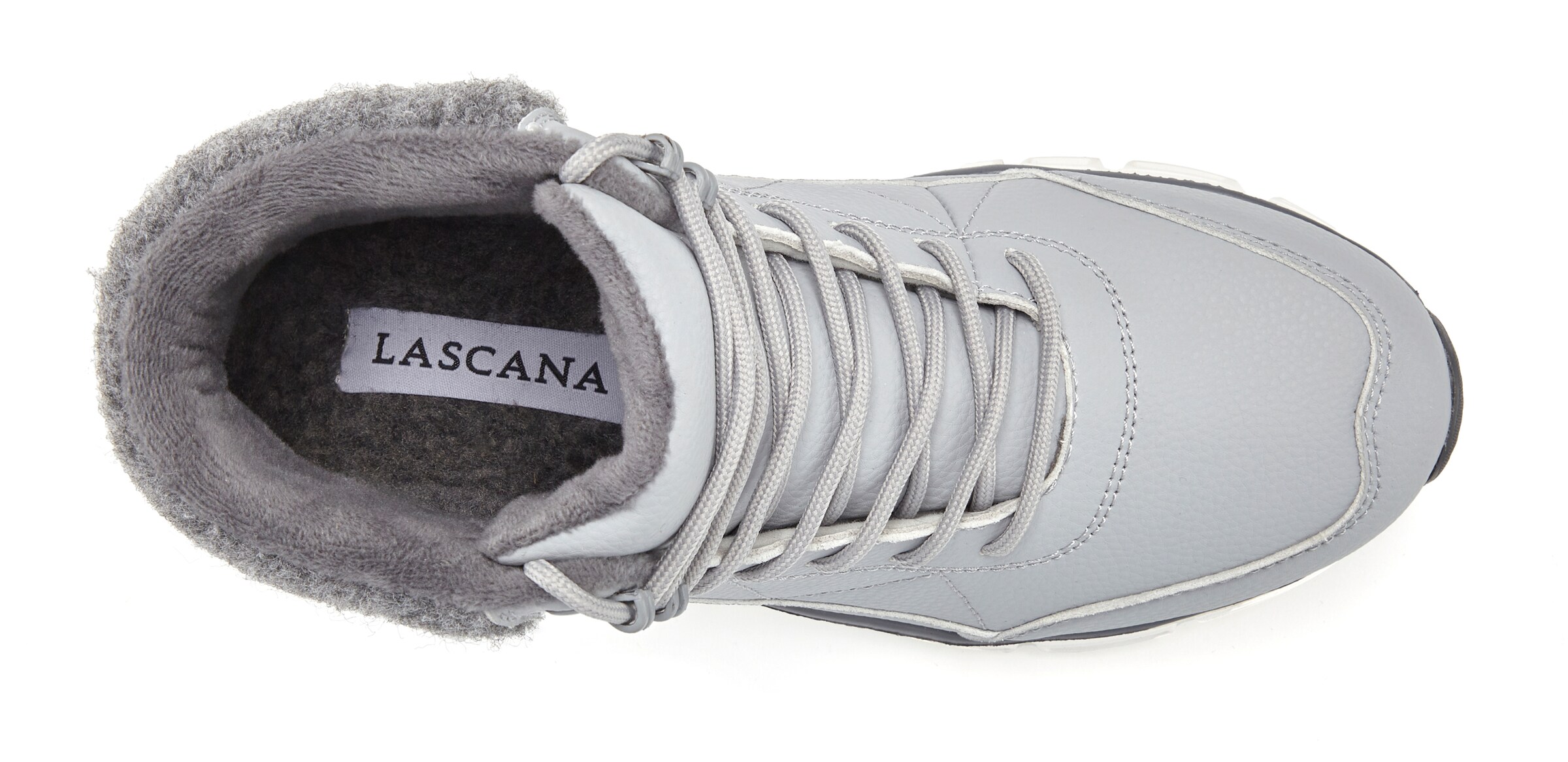 LASCANA Schnürstiefelette in Grau