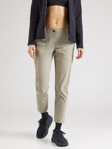 JACK WOLFSKIN Regular Outdoor trousers 'DESERT' in Grey: front
