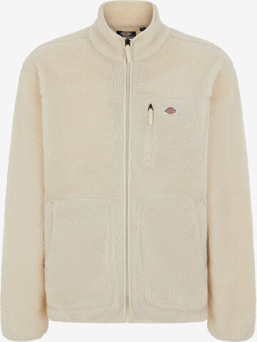 DICKIES Fleece jas 'MOUNT HOPE' in Beige: voorkant