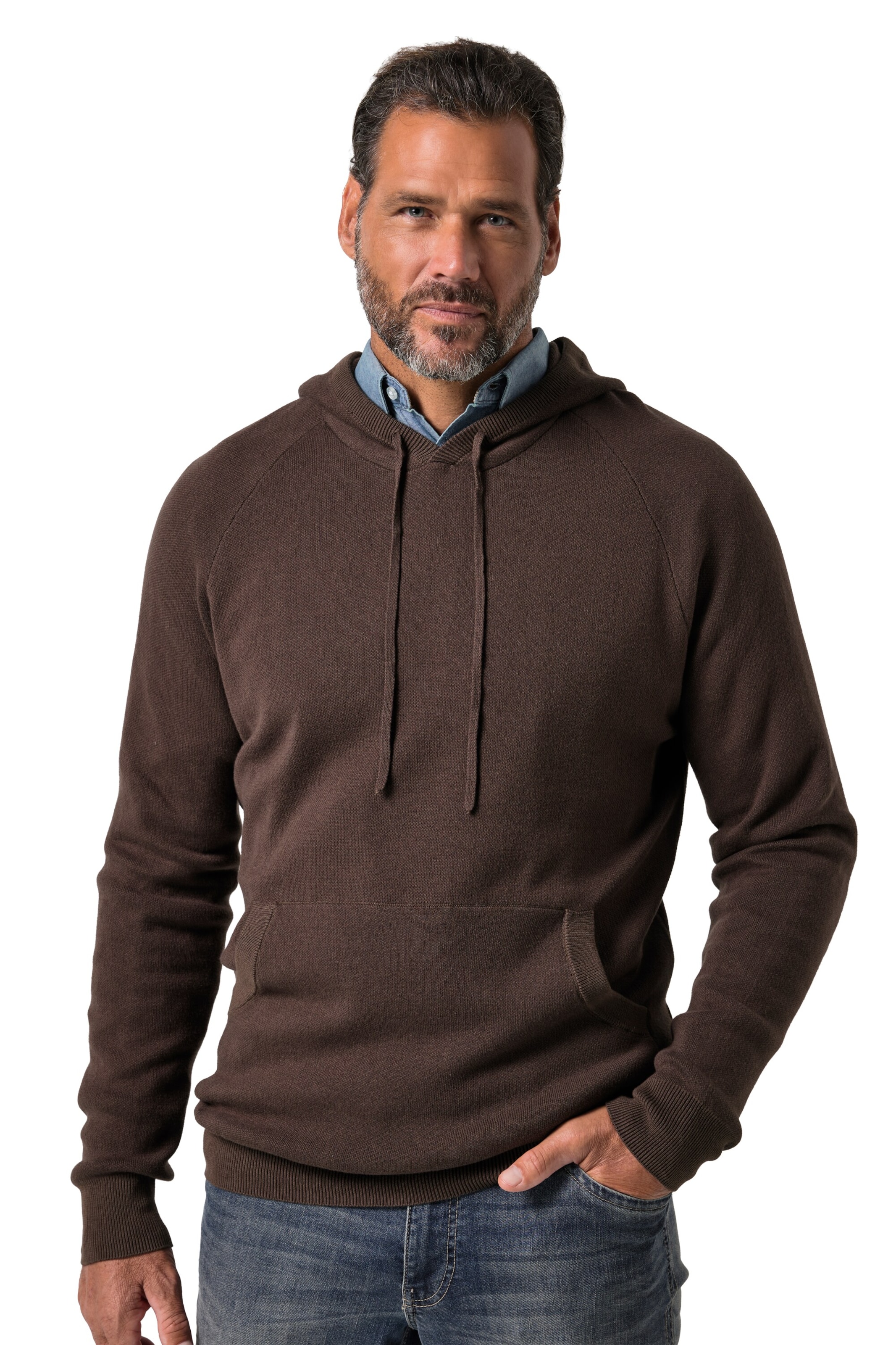 JP1880 Sweater in Brown: front