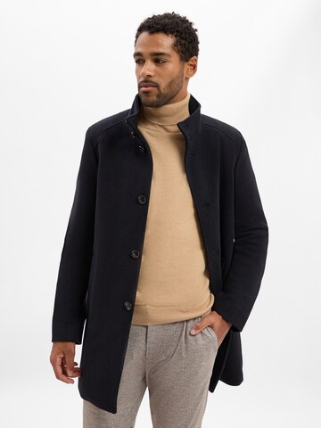 Finshley & Harding Between-Seasons Coat in Blue