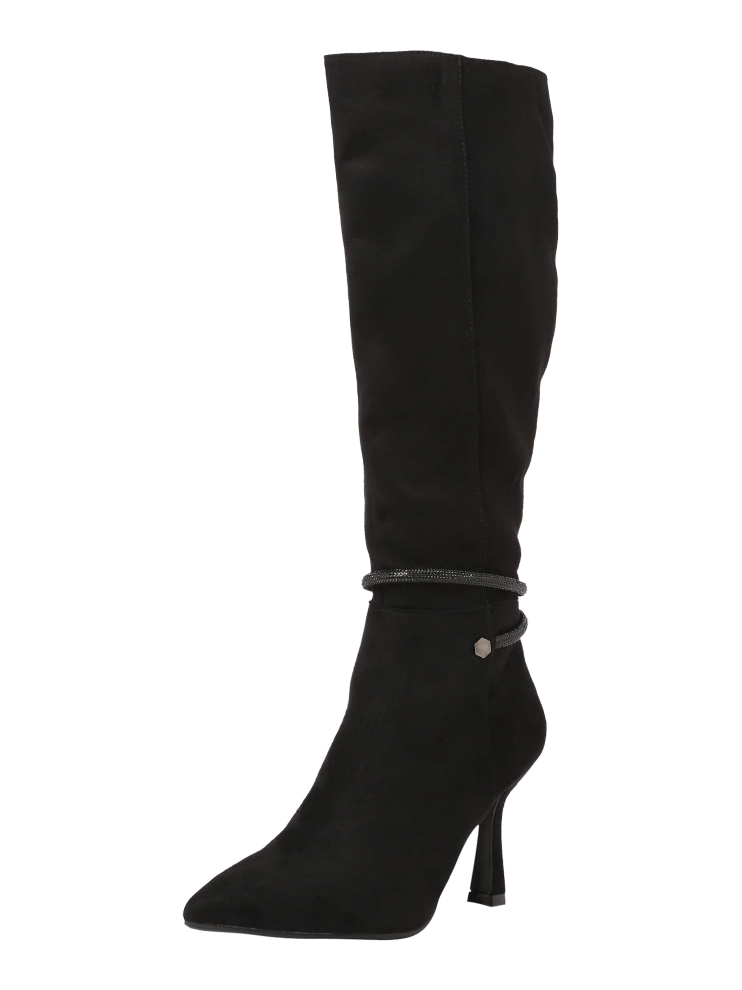 ABOUT YOU Ботуши 'Charlene' в черно: отпред