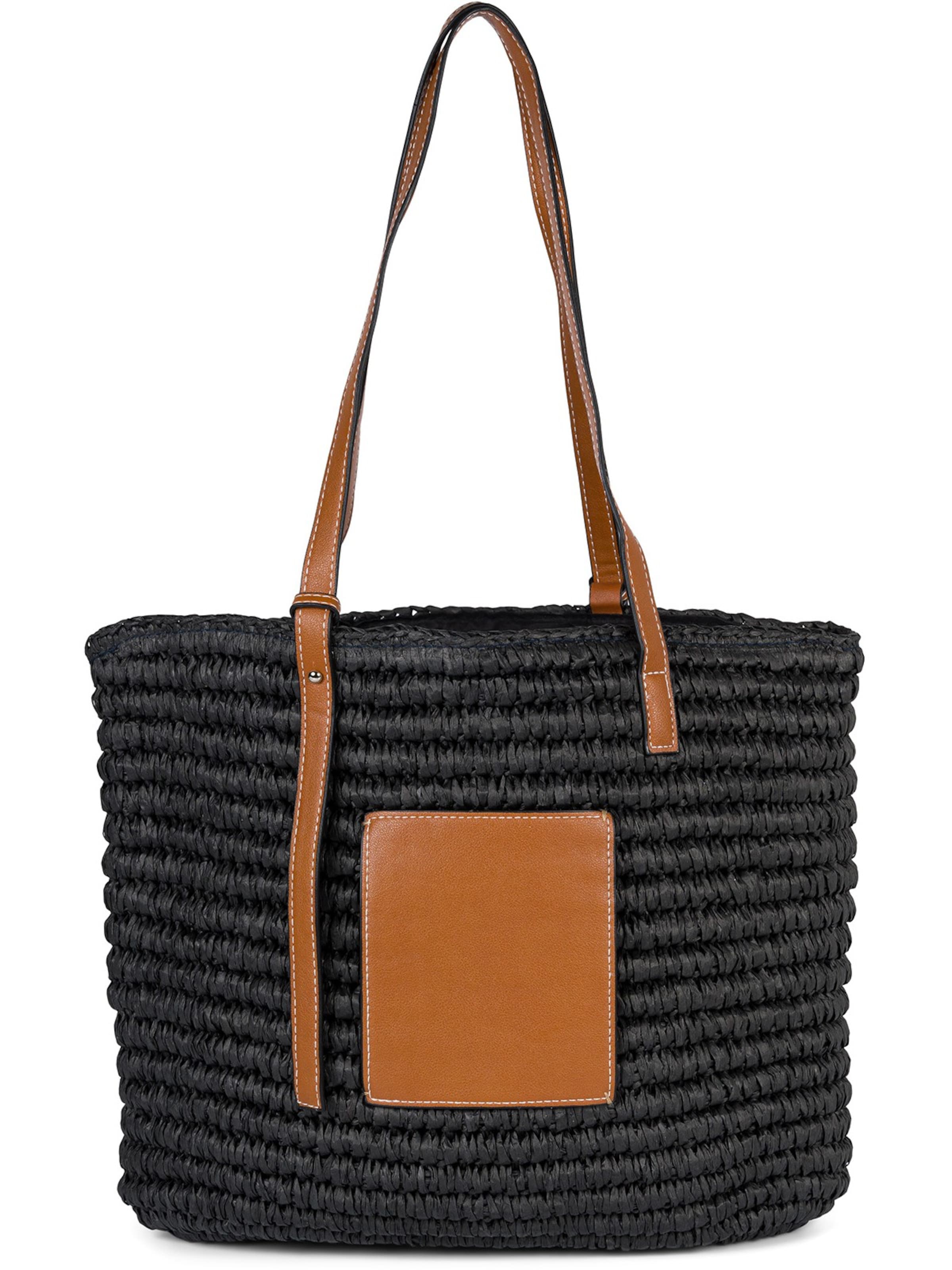 styleBREAKER Shopper‌‌‌ in Schwarz: Vorderseite