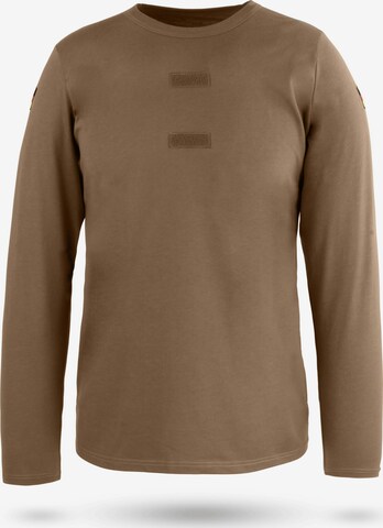 normani Sportsweatshirt 'Savanne' in Bruin: voorkant
