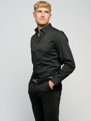 TEESHOPPEN - Regular Fit Camisa ' The Original ' em preto