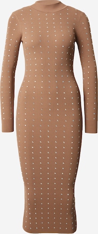 River Island Kleid 'HEATSEAL' in Beige: predná strana