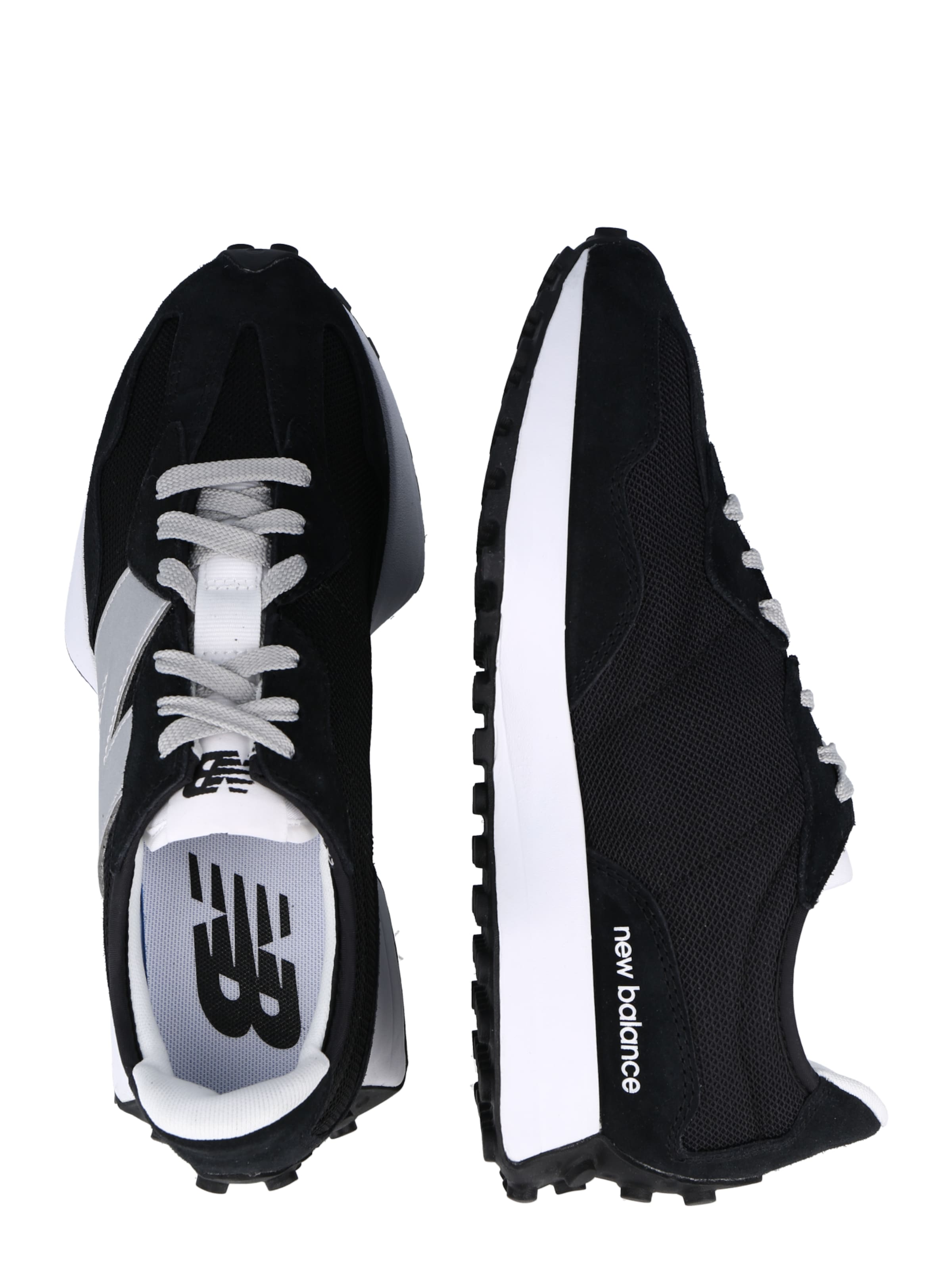 new balance Baskets basses '327' en noir / argent | ABOUT YOU