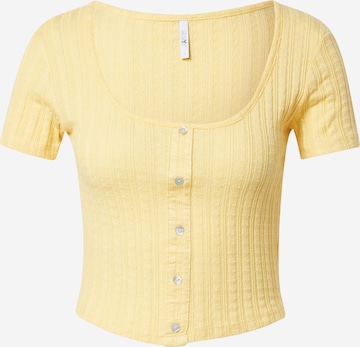 Hailys - Camiseta en amarillo: frente