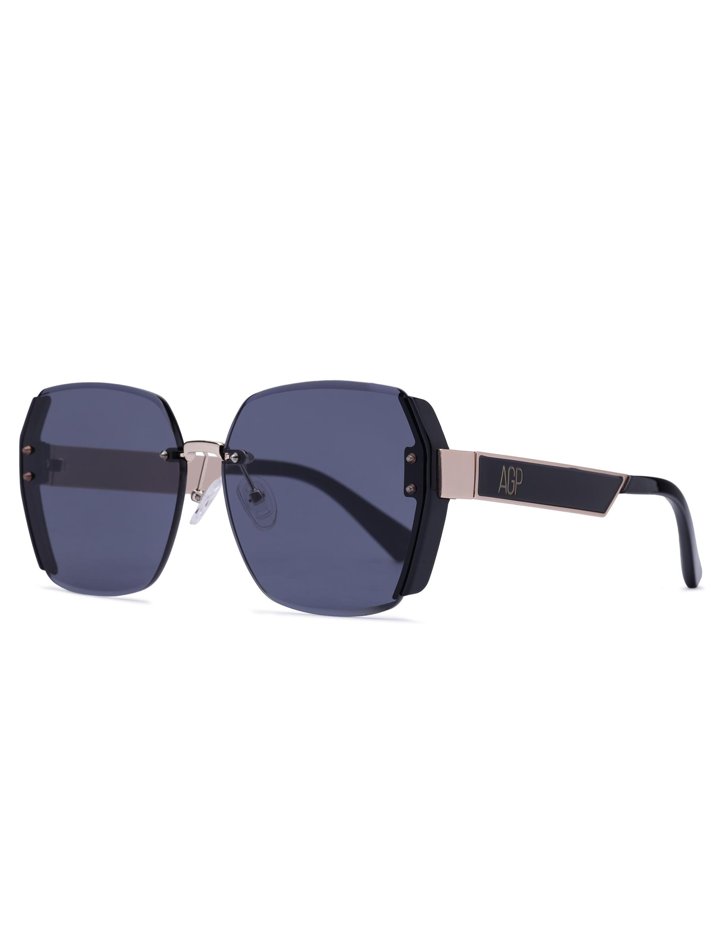 AVANT-GARDE PARIS Sunglasses 'Square Dianthe' in Black: front