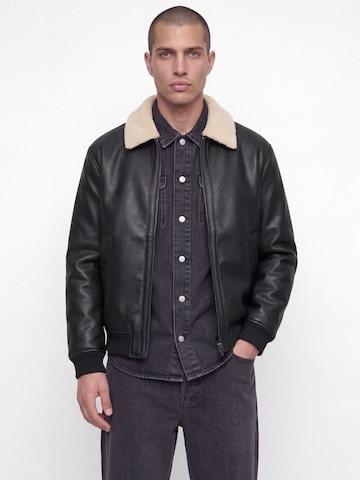 Jack & Jones Premium - Chaqueta de entretiempo en negro: frente
