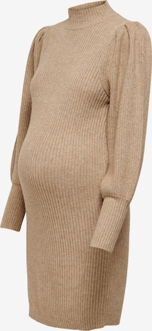 Only Maternity Knitted dress 'Katia' in Brown