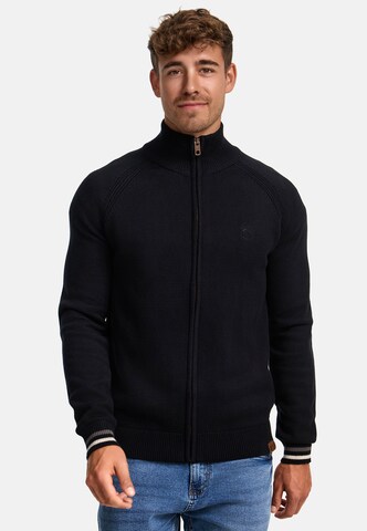 INDICODE JEANS Strickjacke 'Arutemia' in Schwarz: Vorderseite