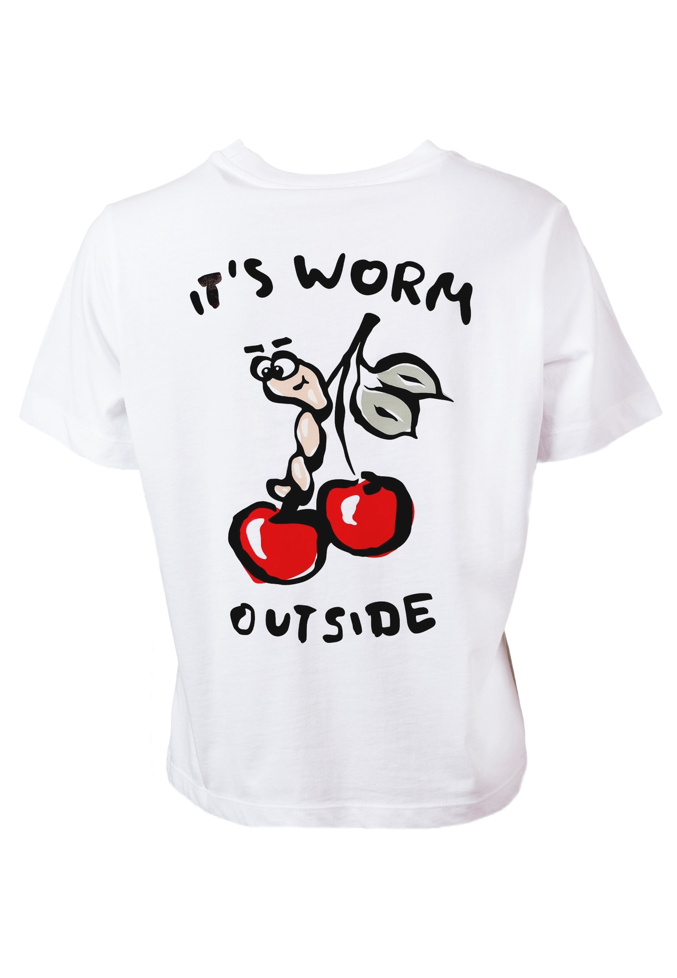 T-shirt 'Big worm' Kleinigkeit en blanc : devant