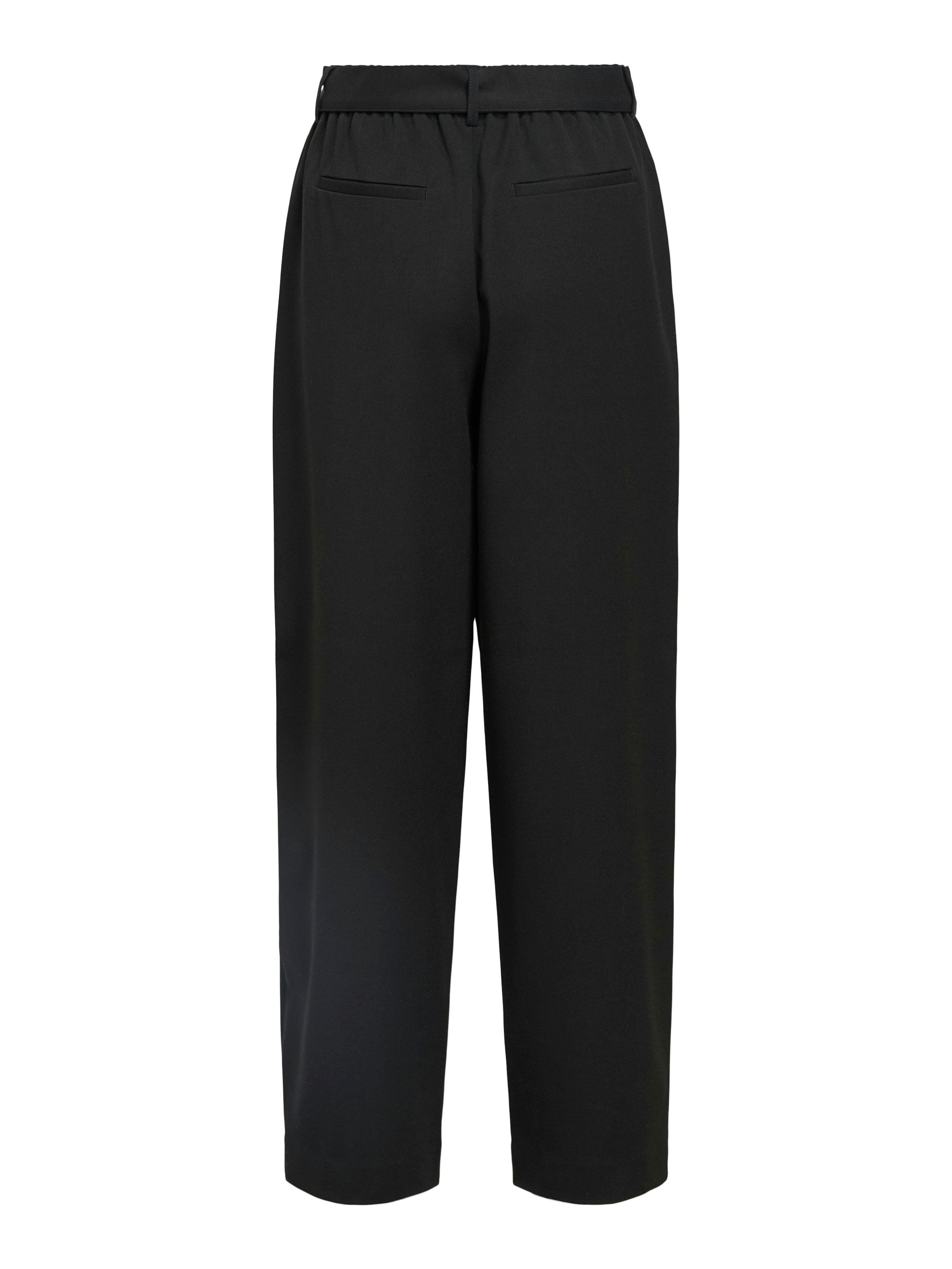 OBJECT Wide leg Pleat-front trousers 'Lisa' in Black
