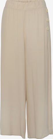 Wide Leg Pantalon LASCANA en beige : devant