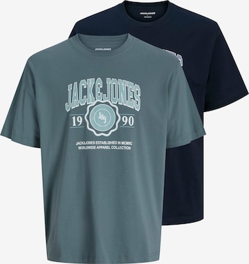 Jack & Jones Plus Paita 'JJMAKO' värissä sininen: etupuoli