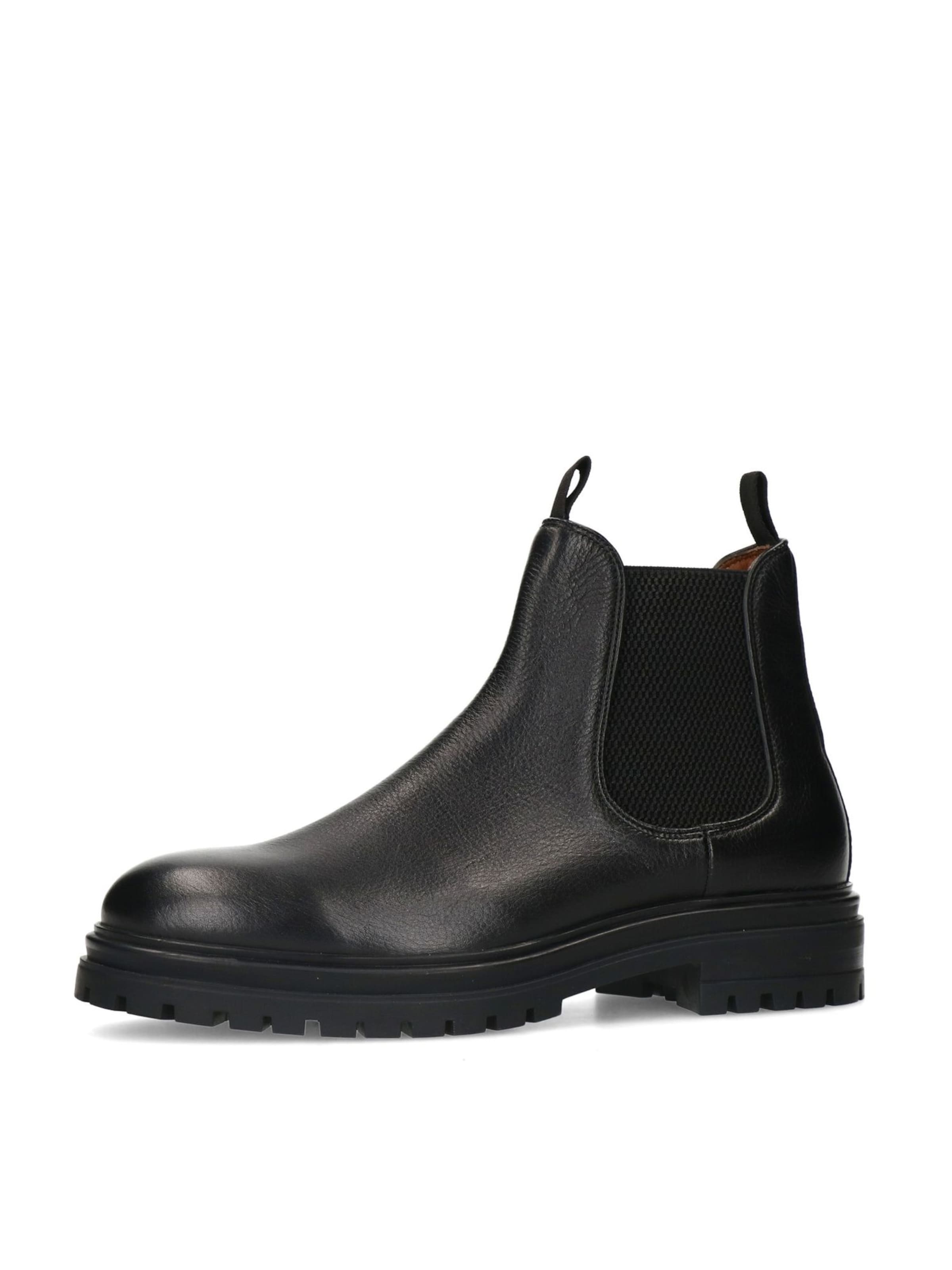 MANFIELD Chelsea boots in Zwart: voorkant