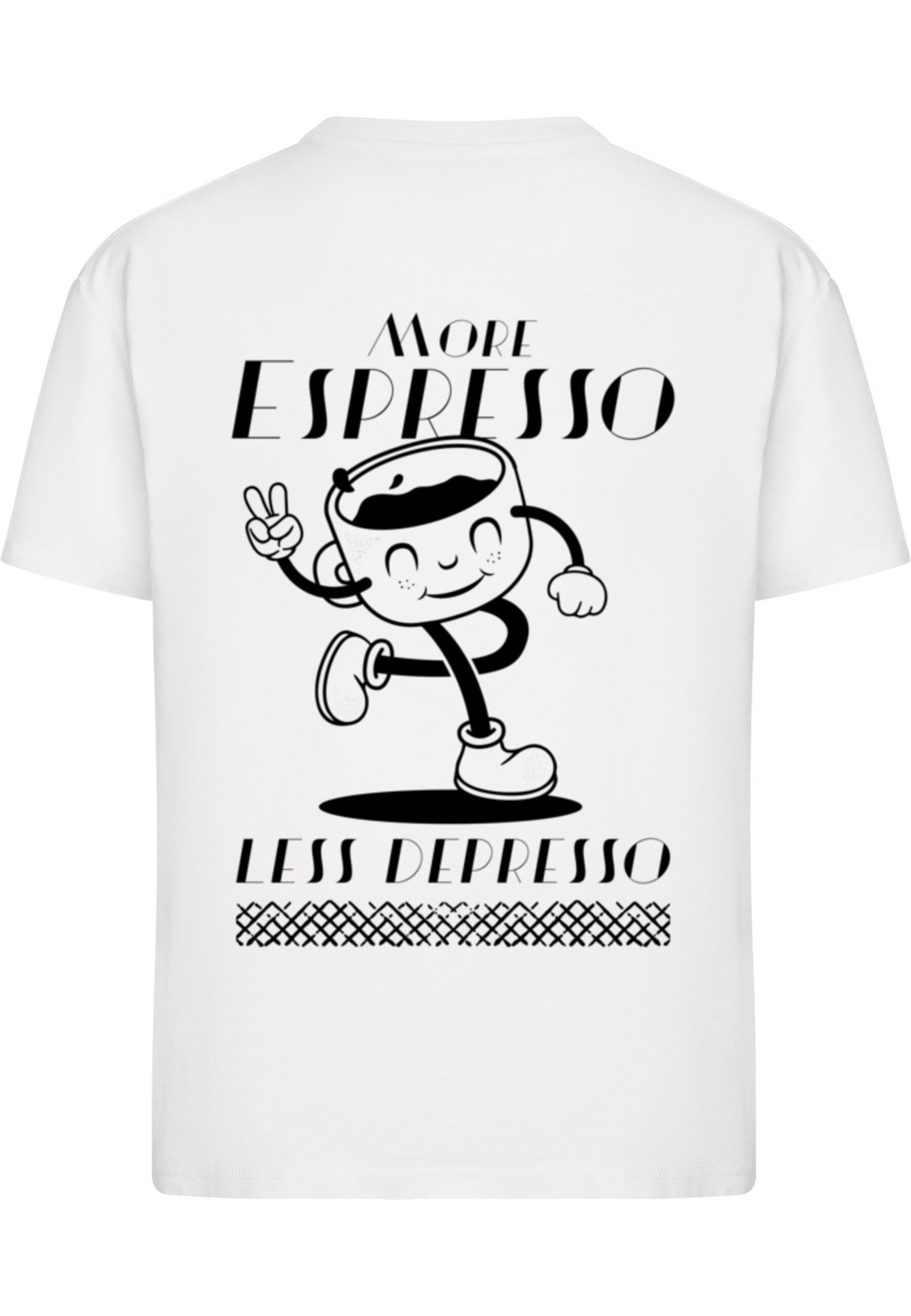 Merchcode Shirt 'Espresso' in White