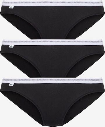 Slip di LACOSTE in nero: frontale