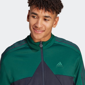 ADIDAS SPORTSWEAR Athletic Zip-Up Hoodie 'Tiro' in Black