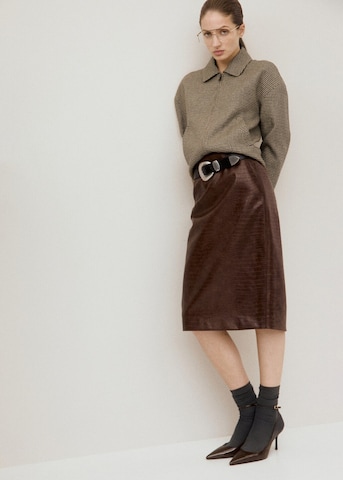 MANGO Skirt in Brown