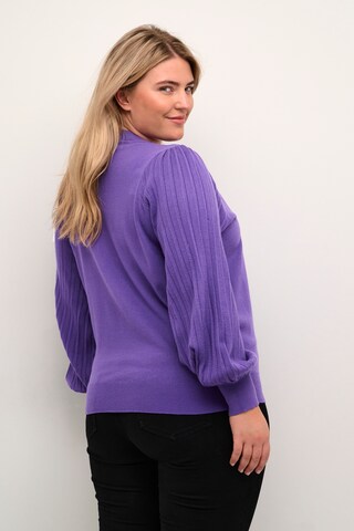 KAFFE CURVE Pullover 'Loni' in Lila