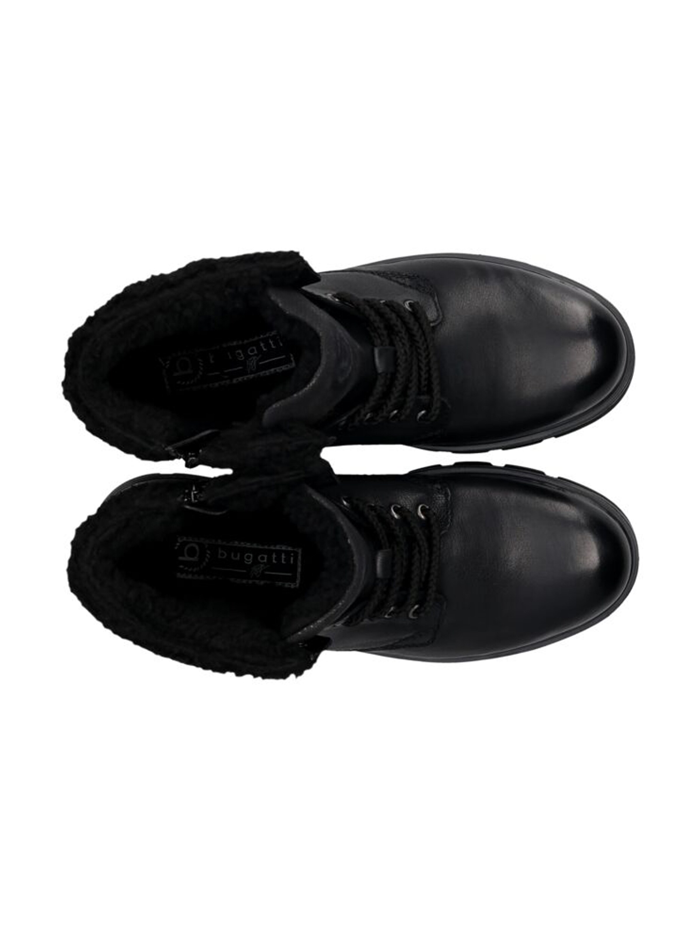 bugatti Šnurovacie čižmy - Čierna