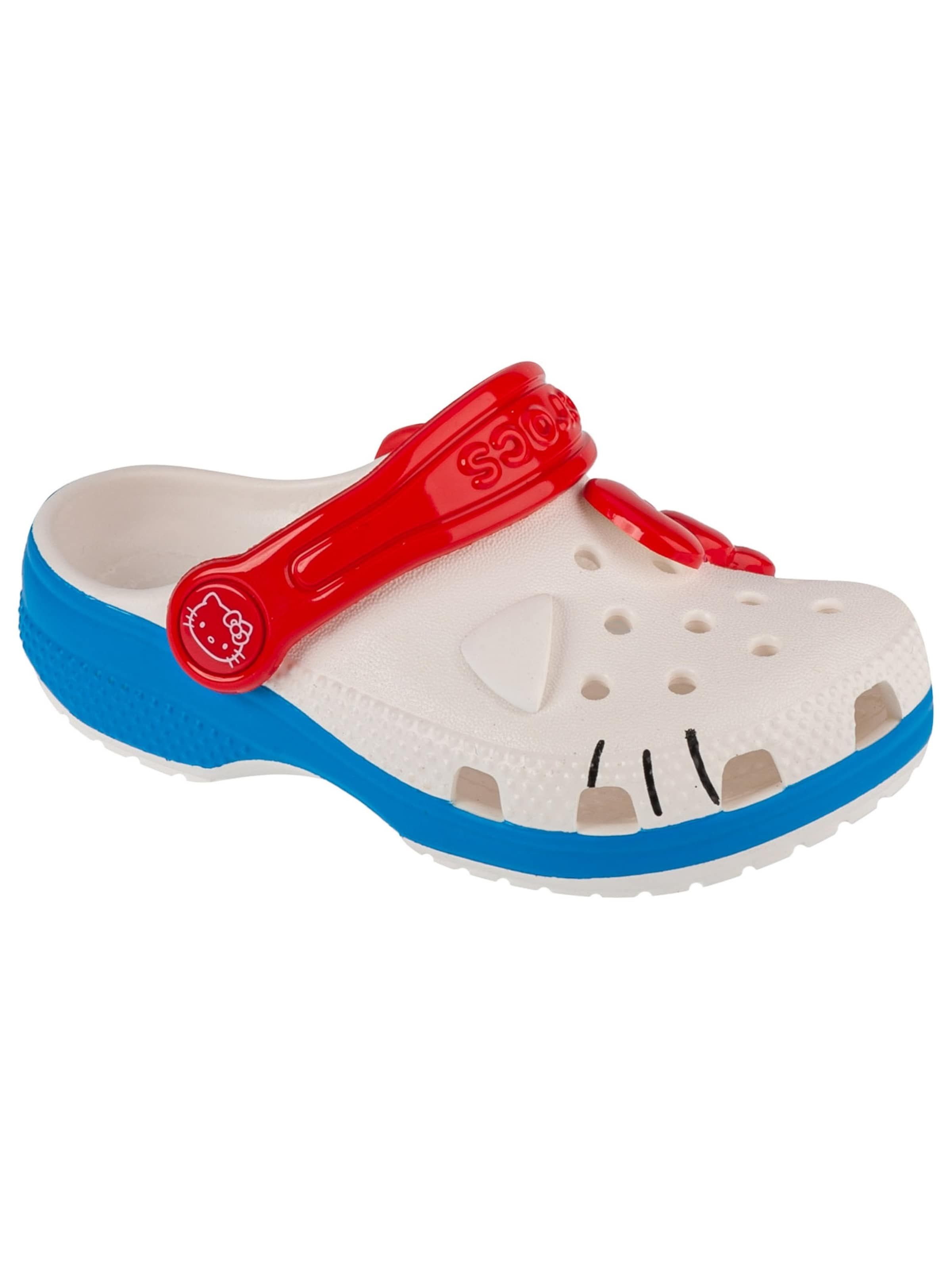 Crocs Sandalen 'Crocs Hello Kitty' in Wit: voorkant