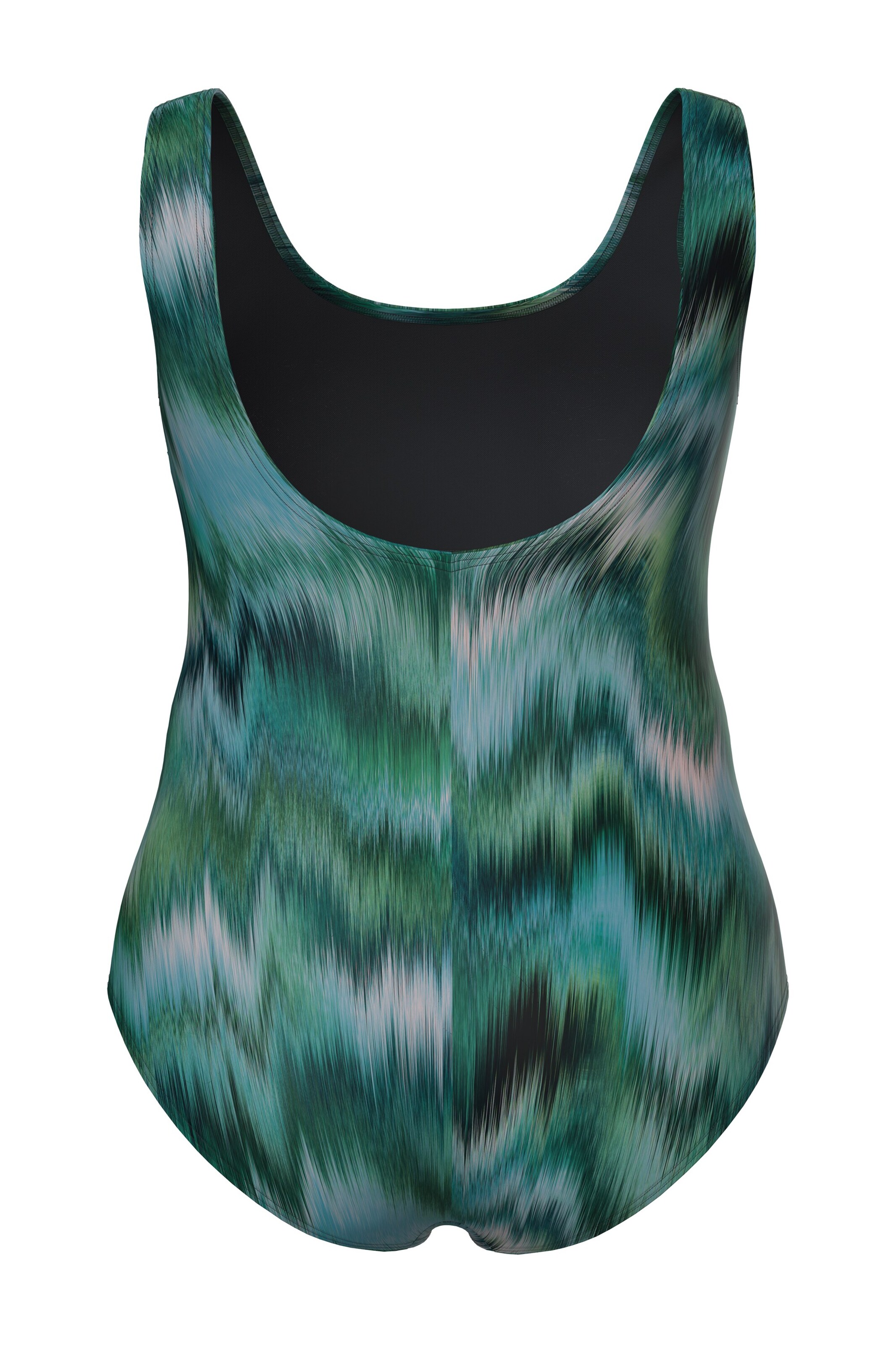 Ulla Popken Bandeau Swimsuit in Green