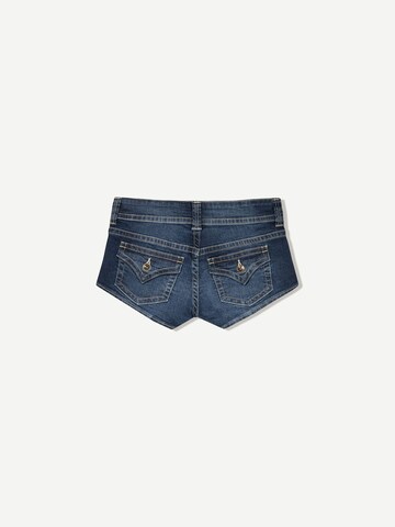 Bershka Skinny Džíny – modrá