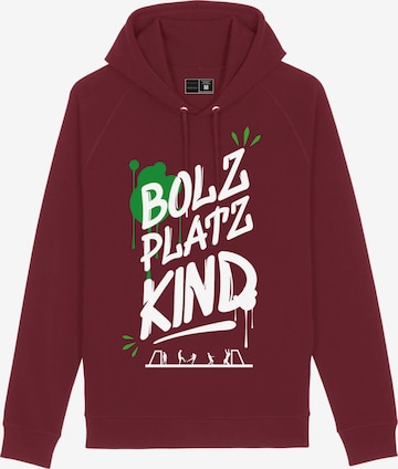 Bolzplatzkind Sweatshirt in Rot: predná strana