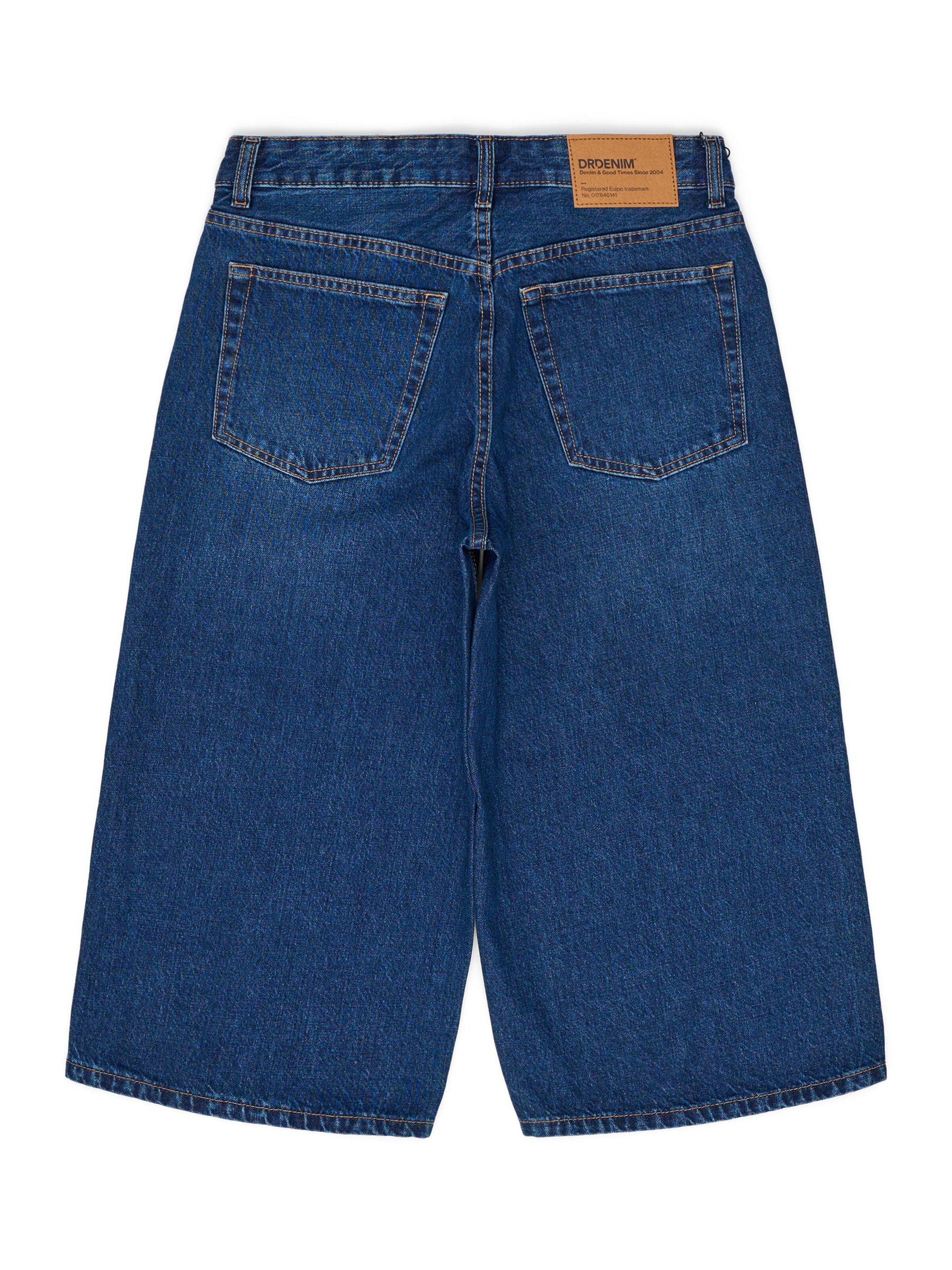 Dr. Denim Loosefit Jeans 'Dace Mid Wide Capri' in Blauw