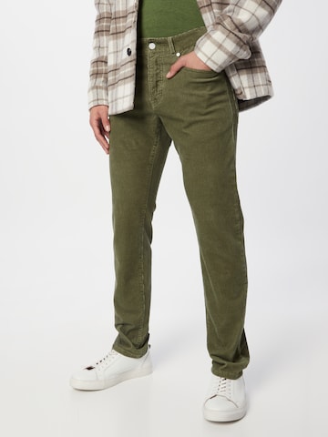 Coupe slim Pantalon 'Ralston' SCOTCH & SODA en vert : devant