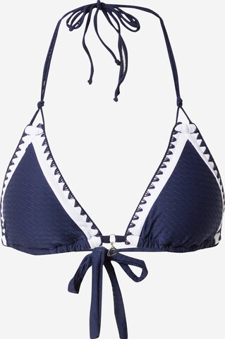 Triangle Hauts de bikini Banana Moon en bleu : devant