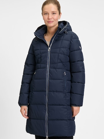 Covered Wintermantel 'Nika' in Blauw: voorkant
