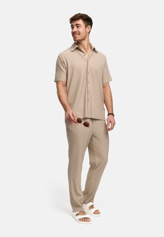 INDICODE JEANS Regular fit Overhemd 'Lamgo' in Beige