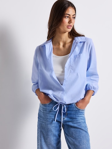 STREET ONE Blouse in Blauw: voorkant
