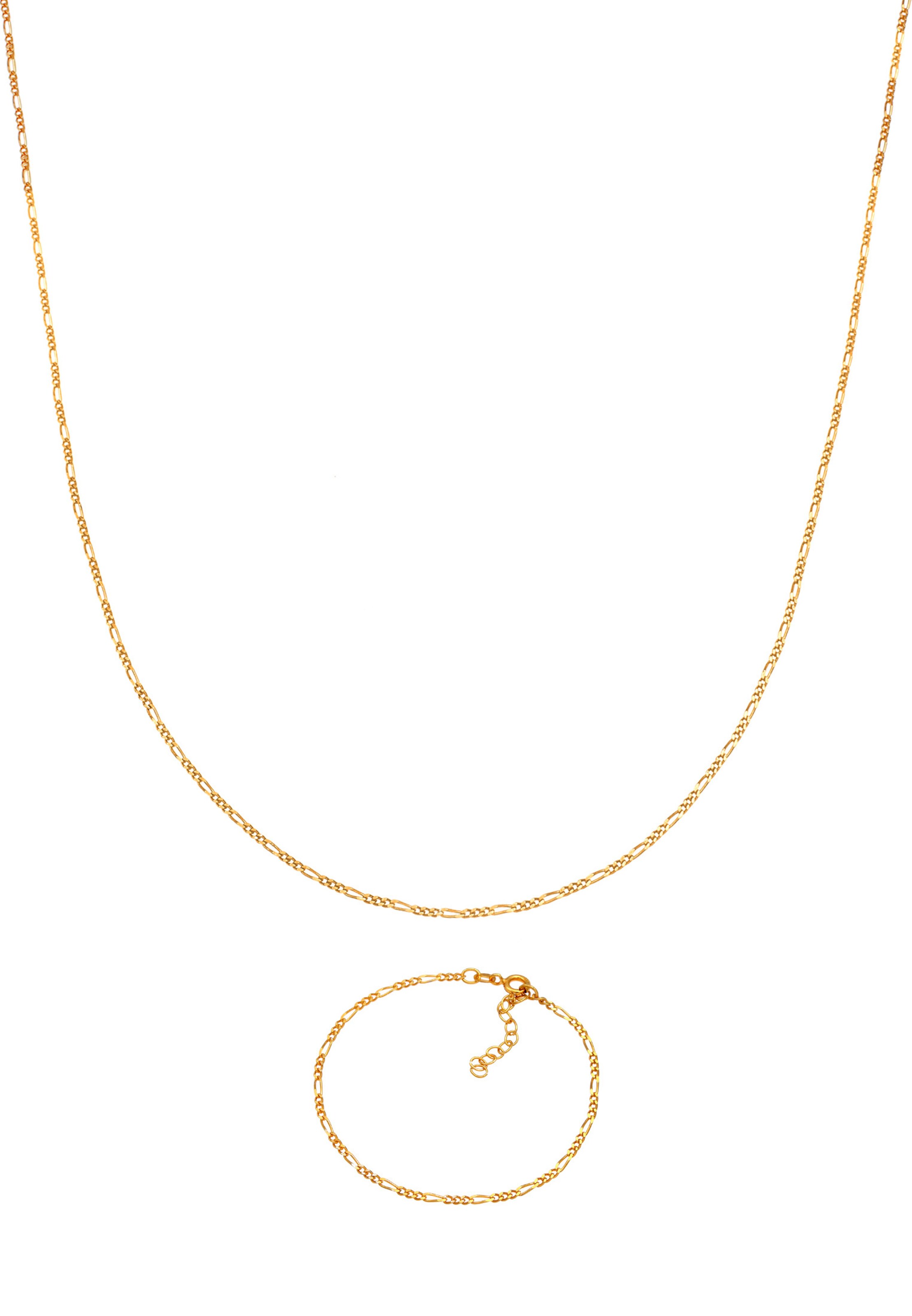 ELLI Schmuckset Figaro in Gold