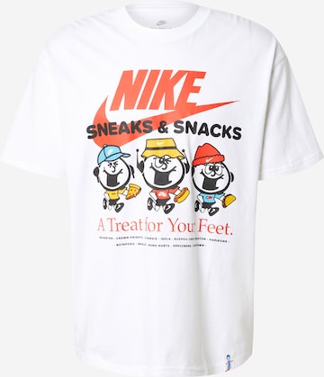 Tricou de la Nike Sportswear pe alb: față