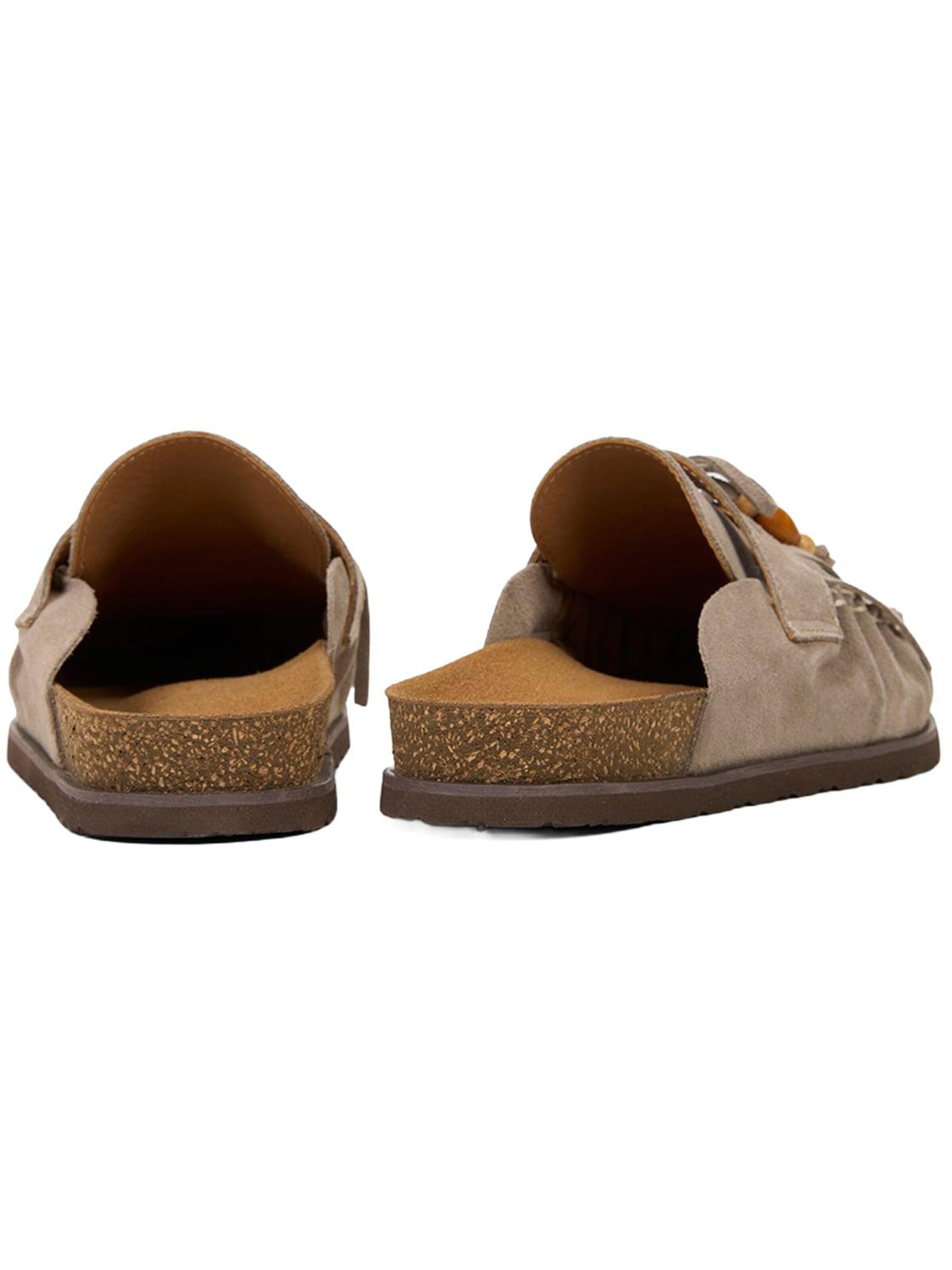 Desa Huisschoenen 'Holzschuhe' in Beige