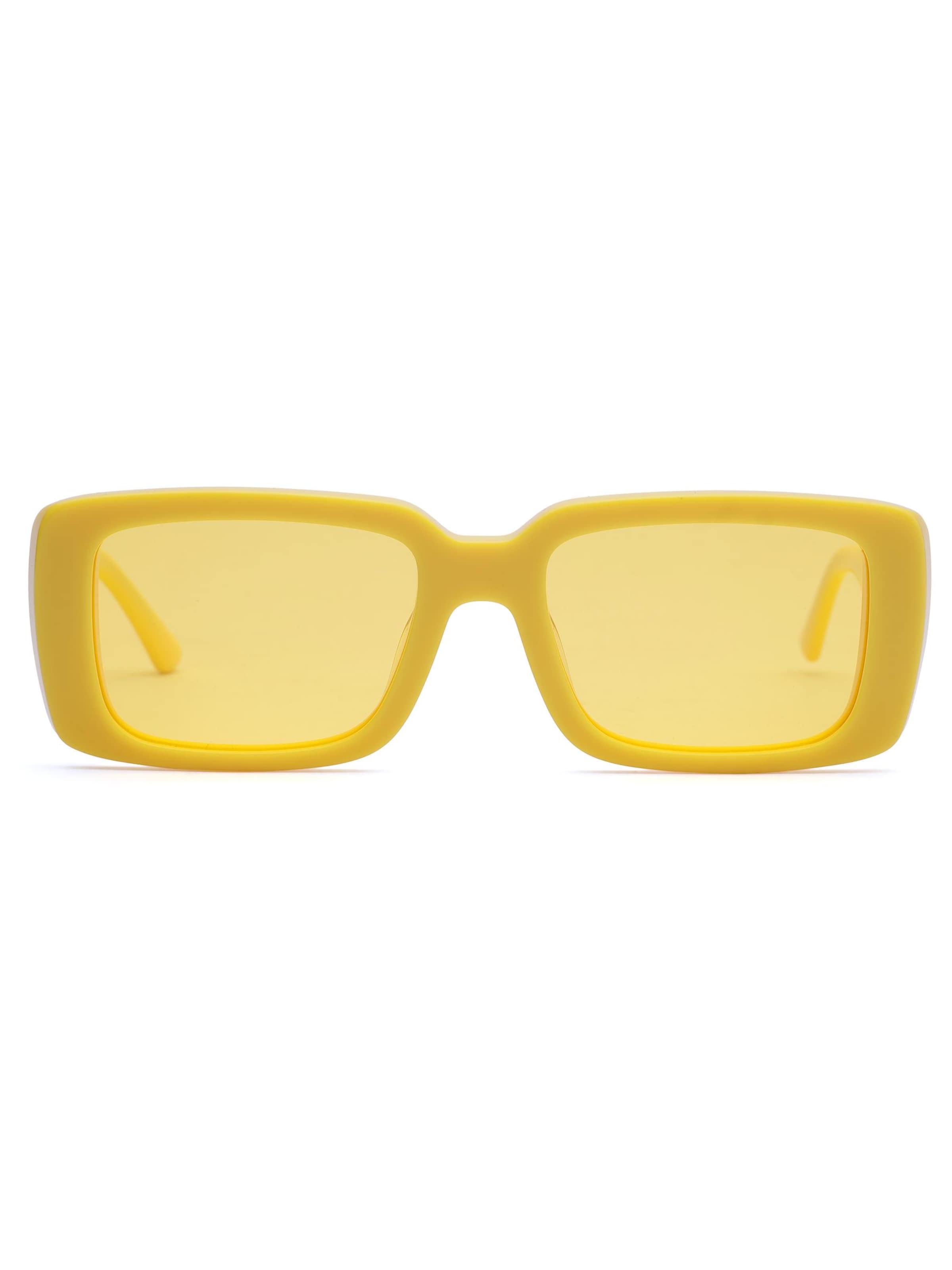 Occhiali da sole 'Square Philomela' di AVANT-GARDE PARIS in giallo