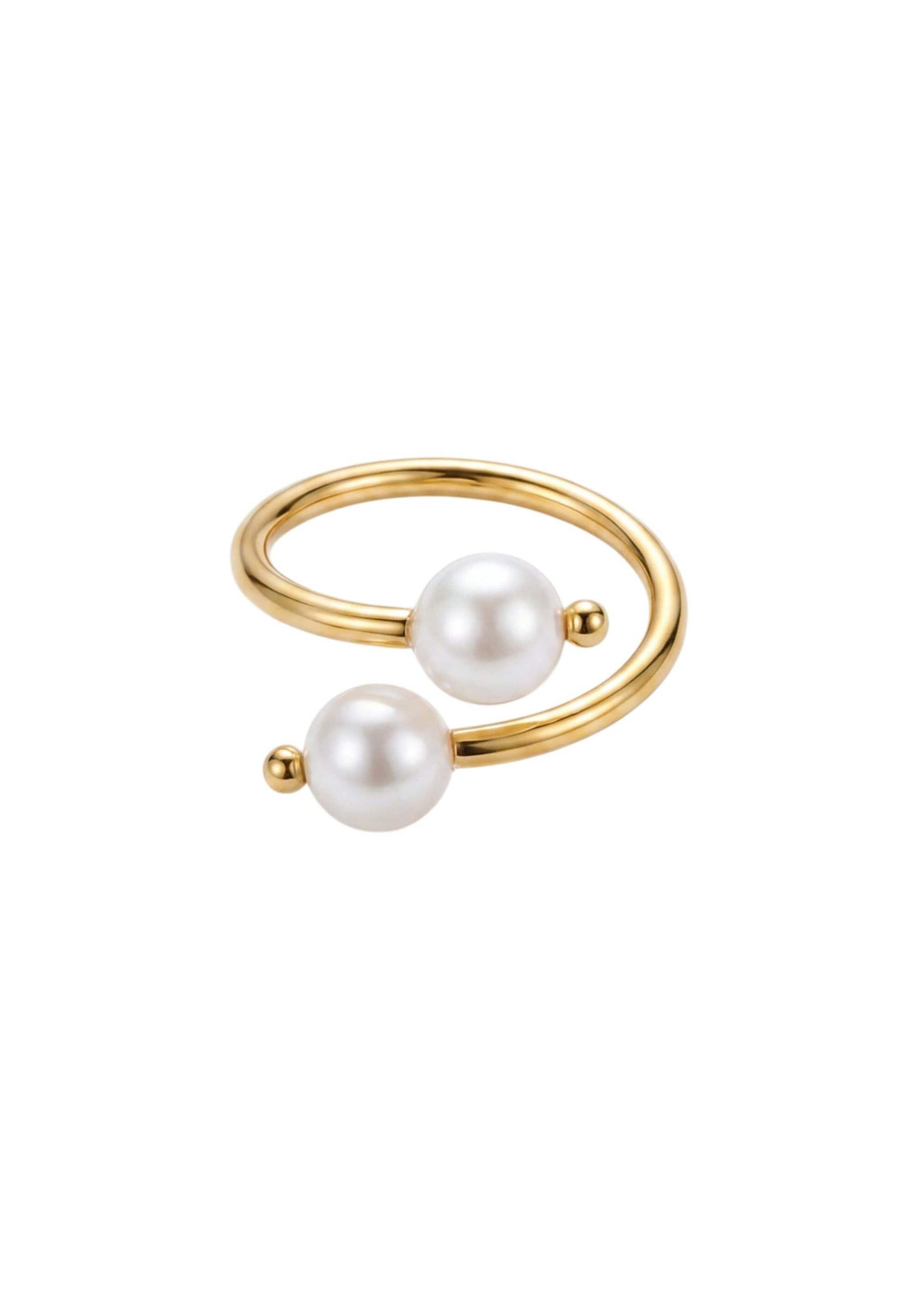 Anello 'Pearl Muse' di PURELEI in oro: frontale