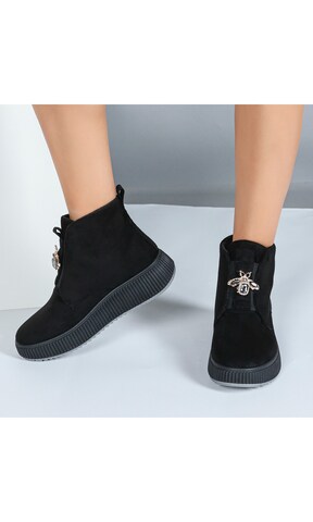 Ital-Design Ankle Boots in Black: front