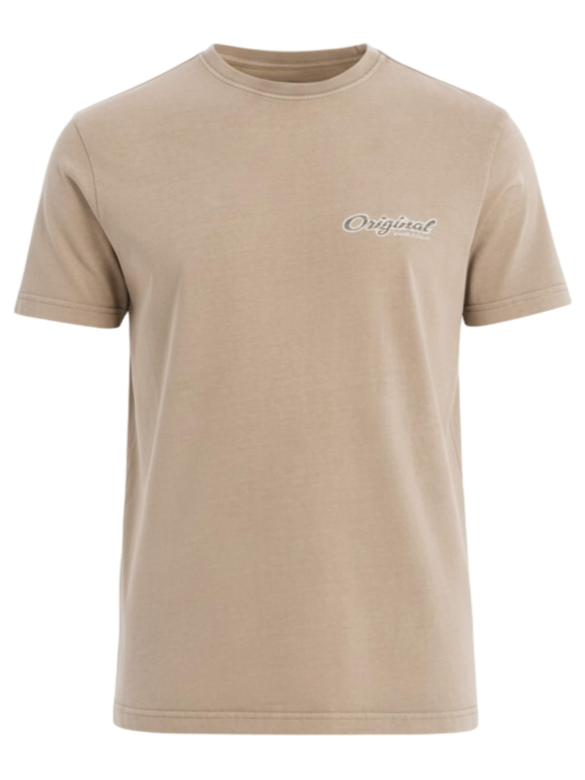 Ombre Shirt in Beige: voorkant