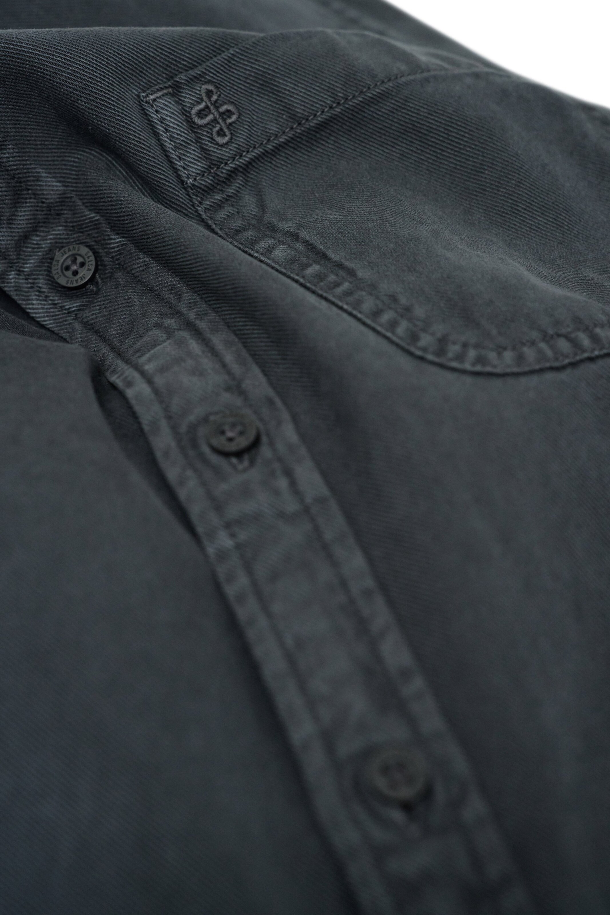 Salsa Jeans Regular Fit Hemd in Grau