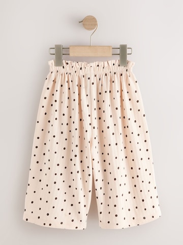 Wide Leg Pantalon Next en beige
