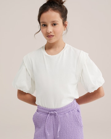 WE Fashion Μπλουζάκι σε μπεζ: μπροστά